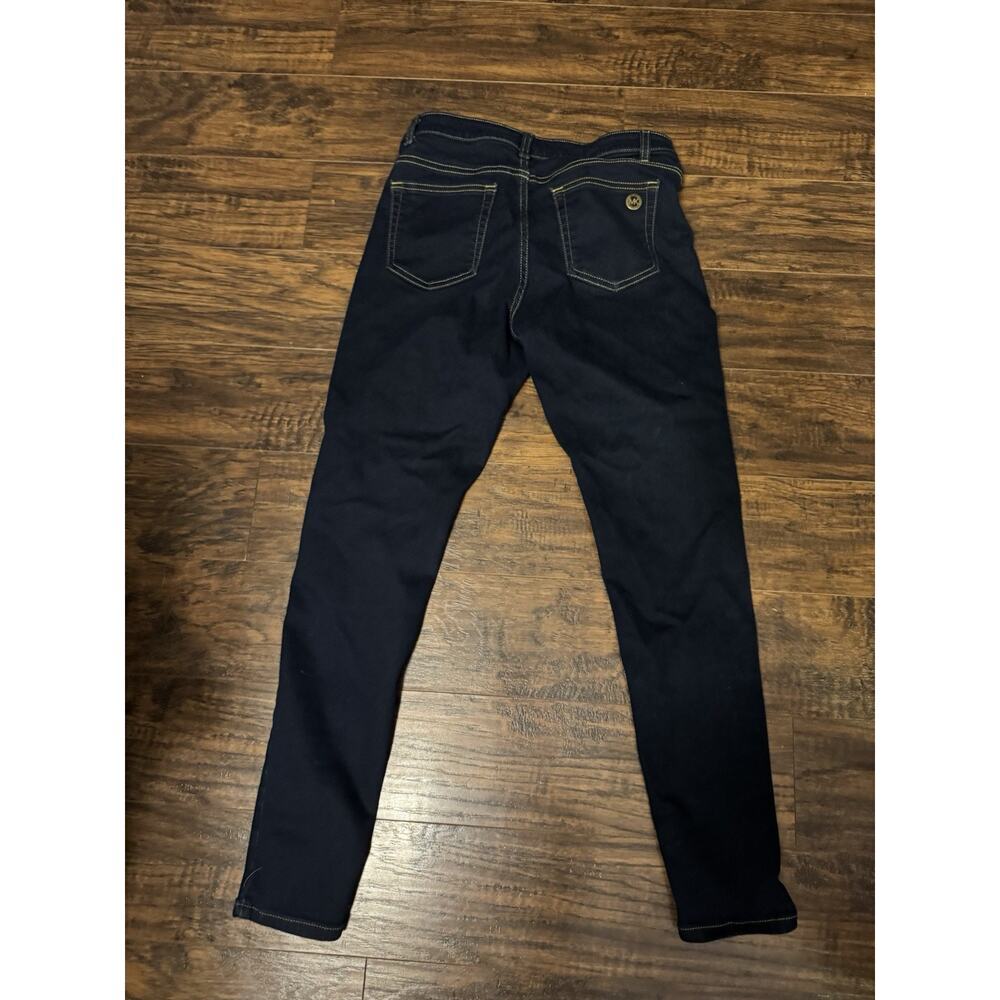 Michael Kors Women's Izzy Skinny Dark Wash Denim Jeans Blue Cotton Blend Size 8 - Picture 8 of 8